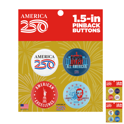 1.5" Buttons, Set of 4
