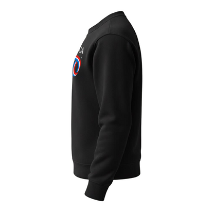 Classic Crewneck Sweatshirt, Black & Navy