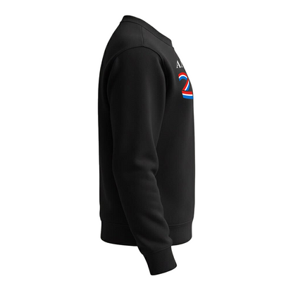 Classic Crewneck Sweatshirt, Black & Navy