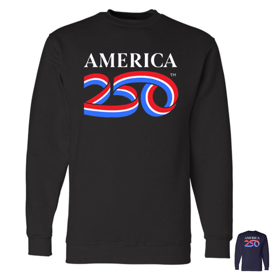 Crewneck Sweatshirt, Black & Navy