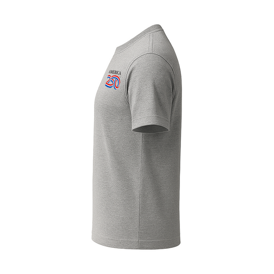 Modern 50/50 Heathered Tee, Gray