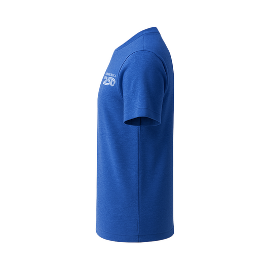 Modern 50/50 Heathered Tee, Royal