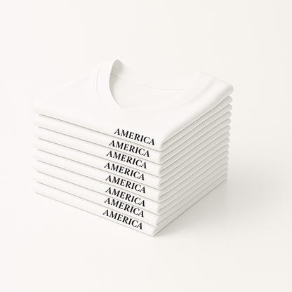 Modern V-Neck Tee, White