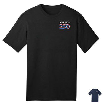 Modern 100% Cotton Tee 5.4oz, Navy & Black
