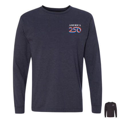 Modern Long Sleeve Tee, Navy & Black
