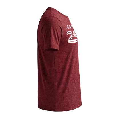 Classic Tri-blend Tee, Burgundy & Royal