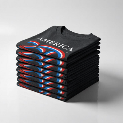 Classic Tri-blend Tee, Black & Navy
