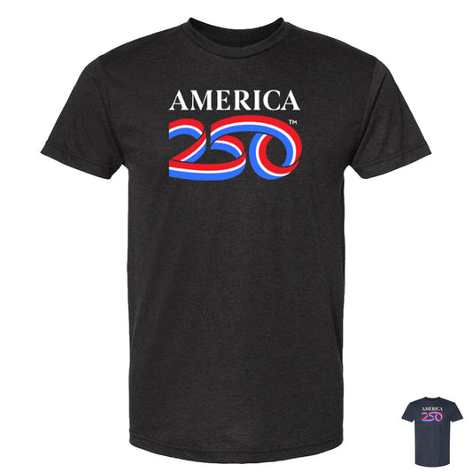 Tri-blend Tee, Black & Navy