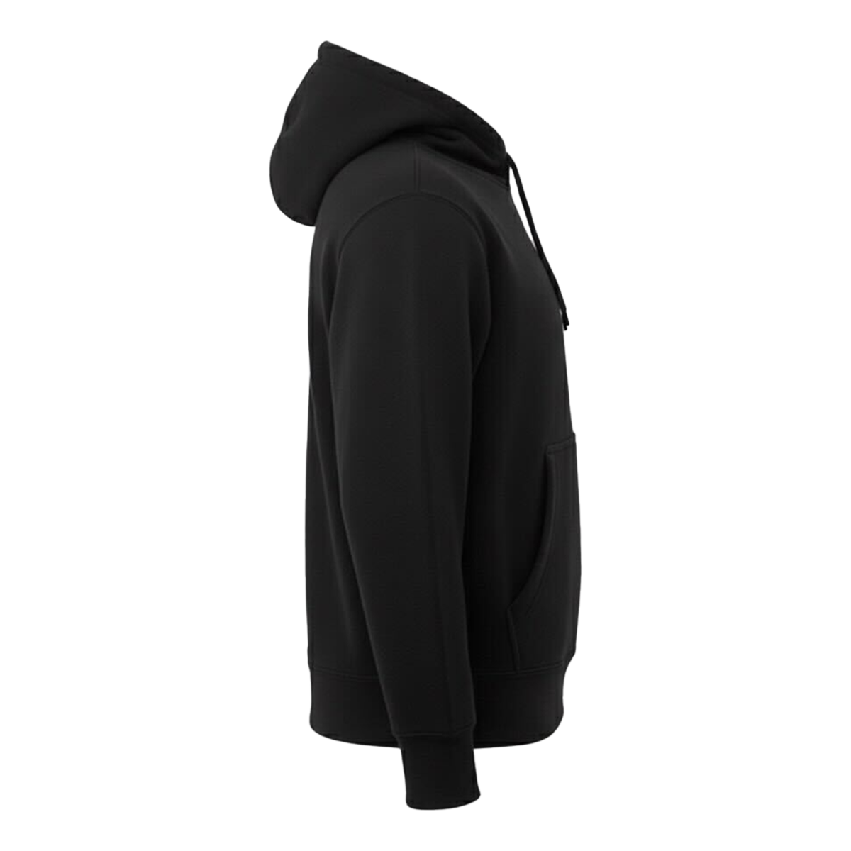 Modern Hooded Pullover, Black & Cardinal