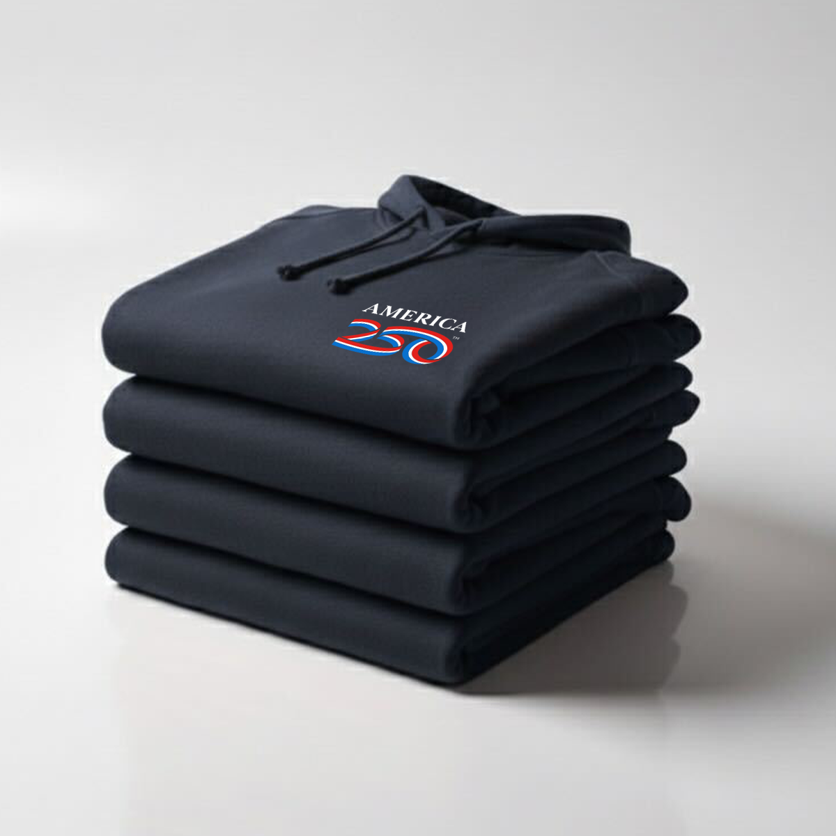 Modern Hooded Pullover, Navy & Charcoal