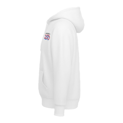 Modern Hooded Pullover, White