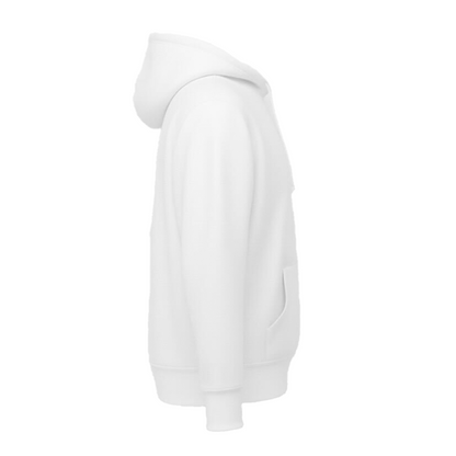 Modern Hooded Pullover, White