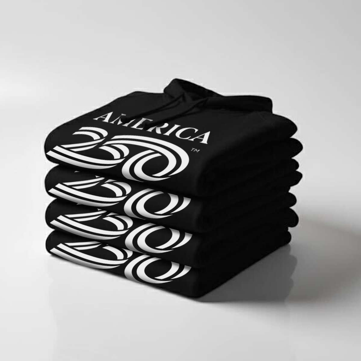 Classic Hooded Pullover, Black & Cardinal