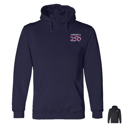 Modern Hooded Pullover, Navy & Charcoal