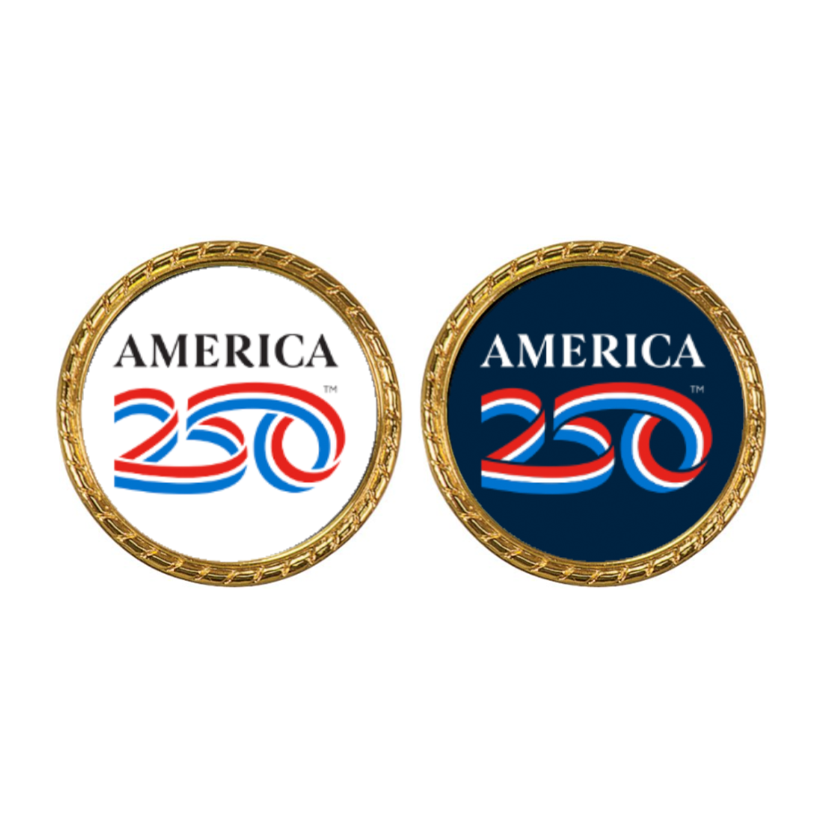 America250 Two Tone Challenge Coin