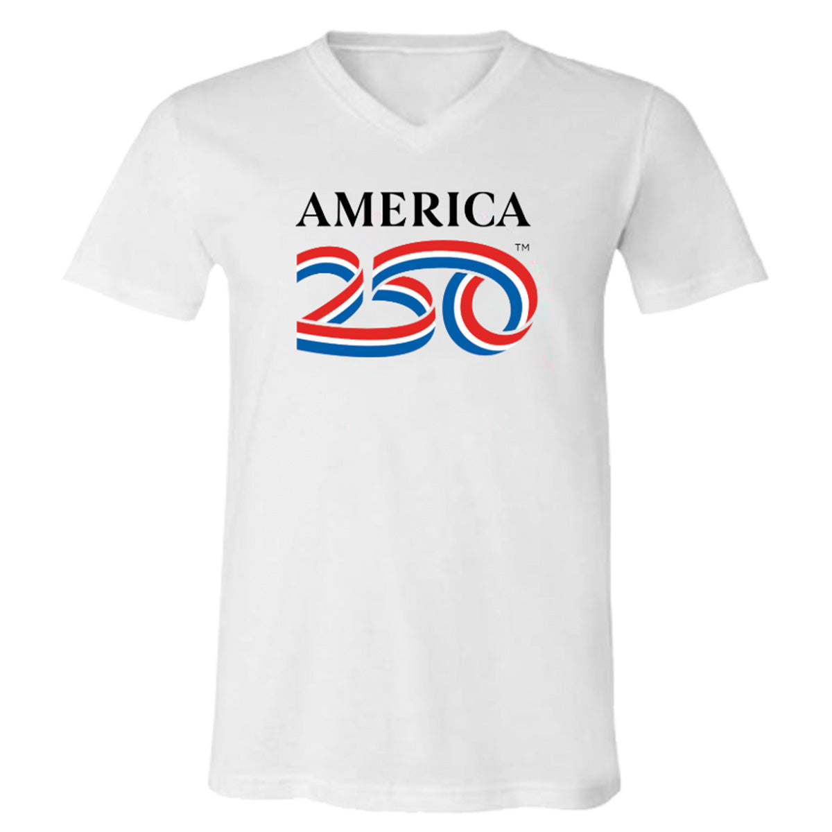 V-Neck Tee, White