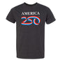50/50 Heathered Tee, Charcoal