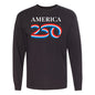 Long Sleeve Tee, Navy & Black