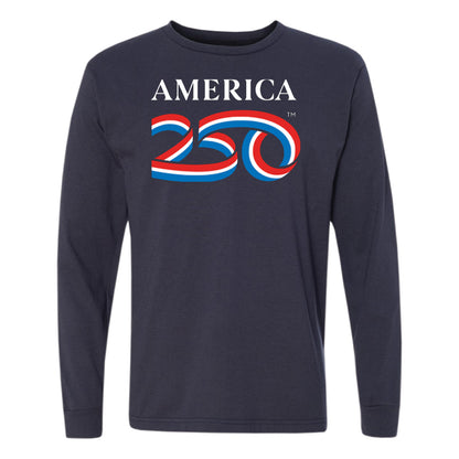 Long Sleeve Tee, Navy & Black