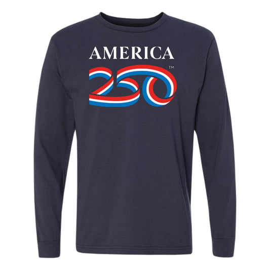 Long Sleeve Tee, Navy & Black