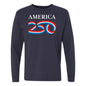 Long Sleeve Tee, Navy & Black