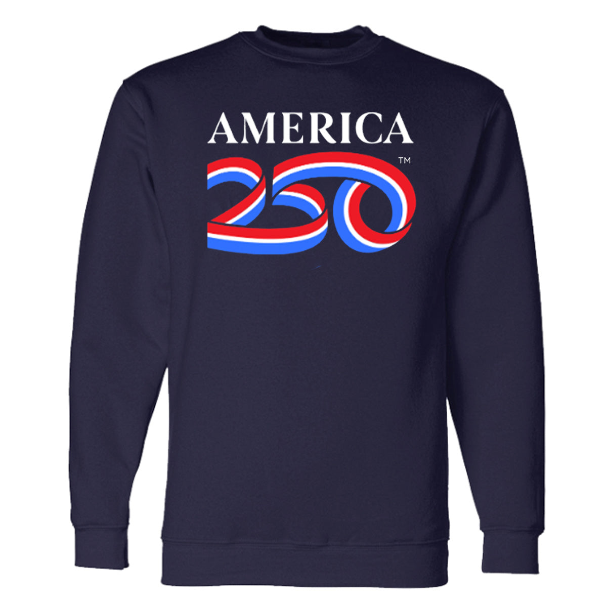 Crewneck Sweatshirt, Black & Navy