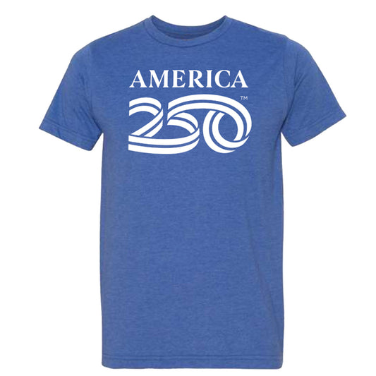 50/50 Heathered Tee, Royal