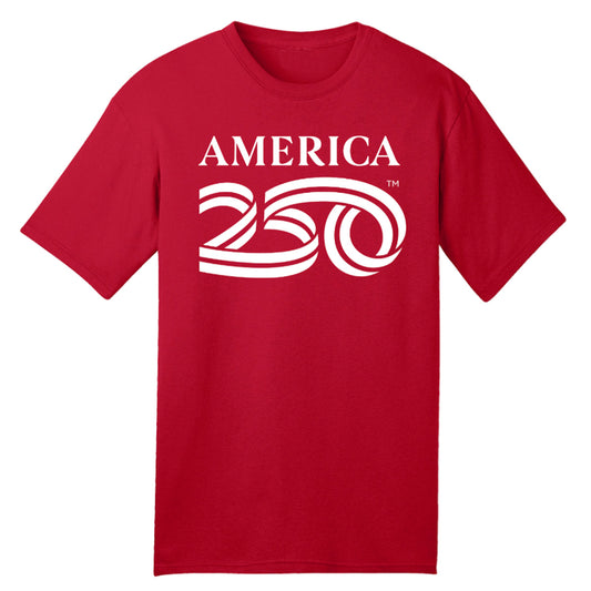 America250 Cotton Tee, Red