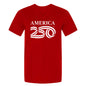 V-Neck Tee, Red & Black