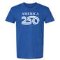 Tri-blend Tee, Burgundy & Royal