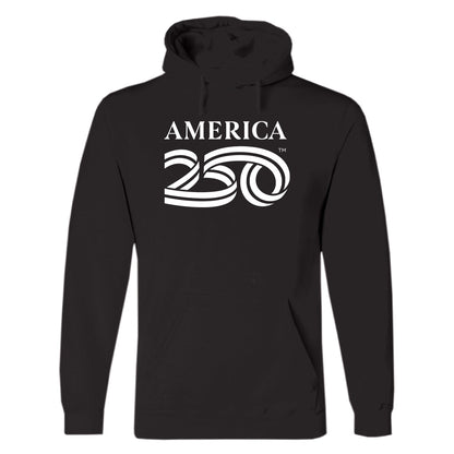 Hooded Pullover, Black & Cardinal