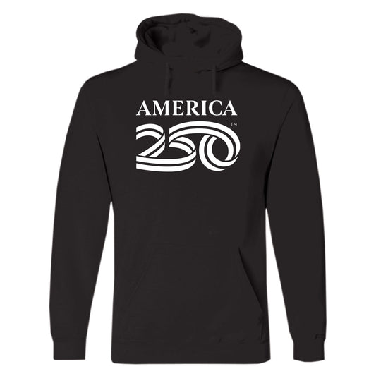 Hooded Pullover, Black & Cardinal