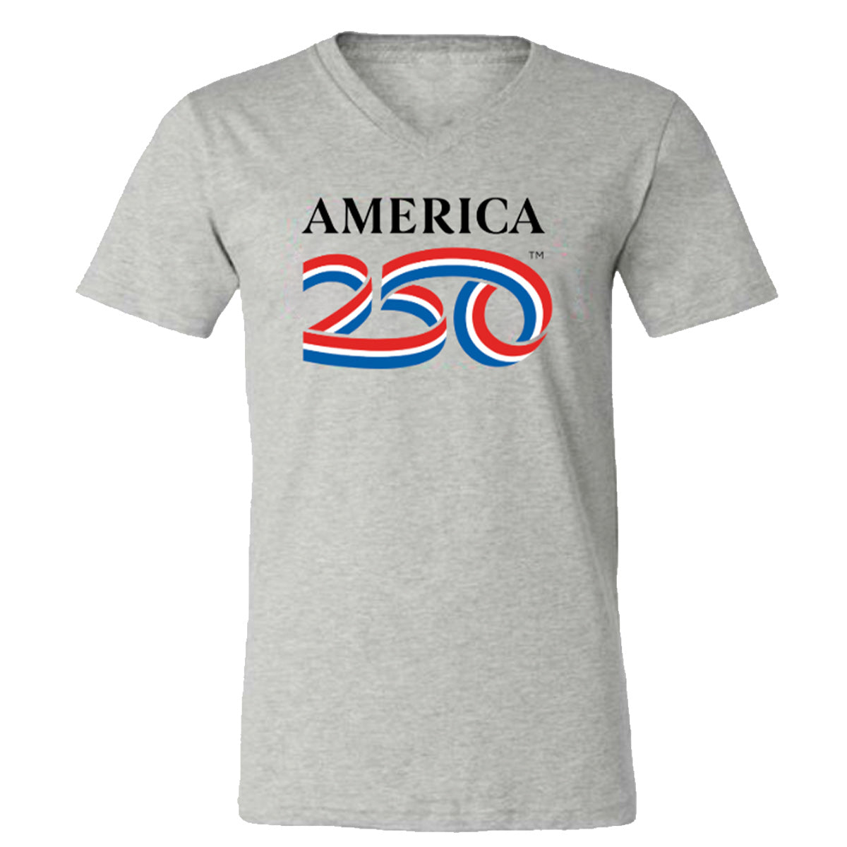 V-Neck Tee, Dark Ash