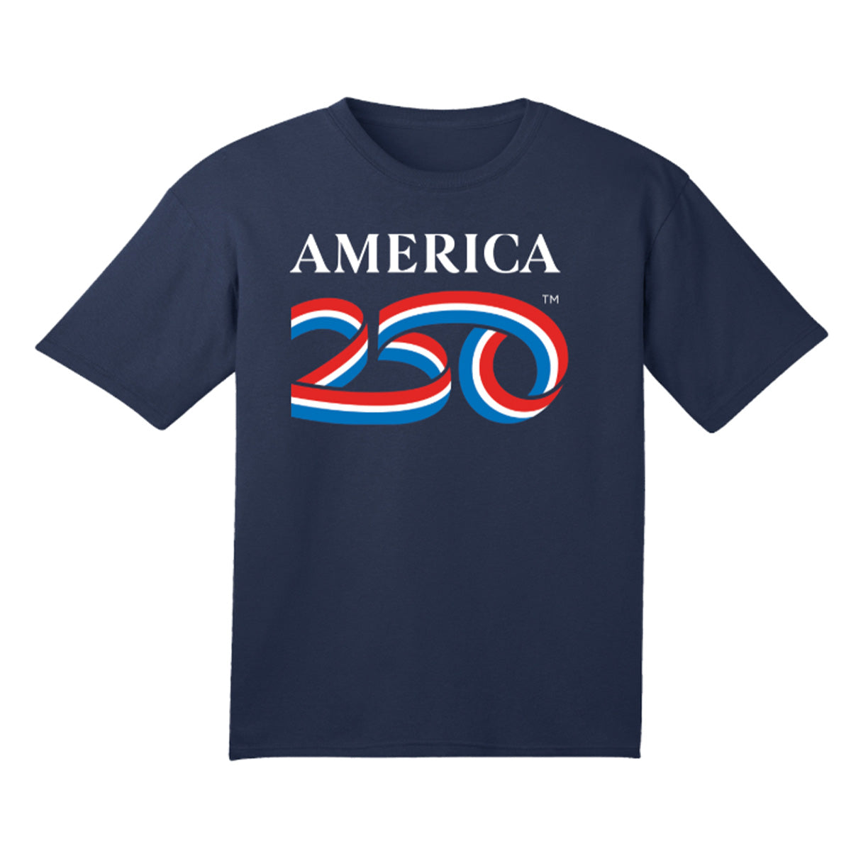 Youth Tee, Black & Navy
