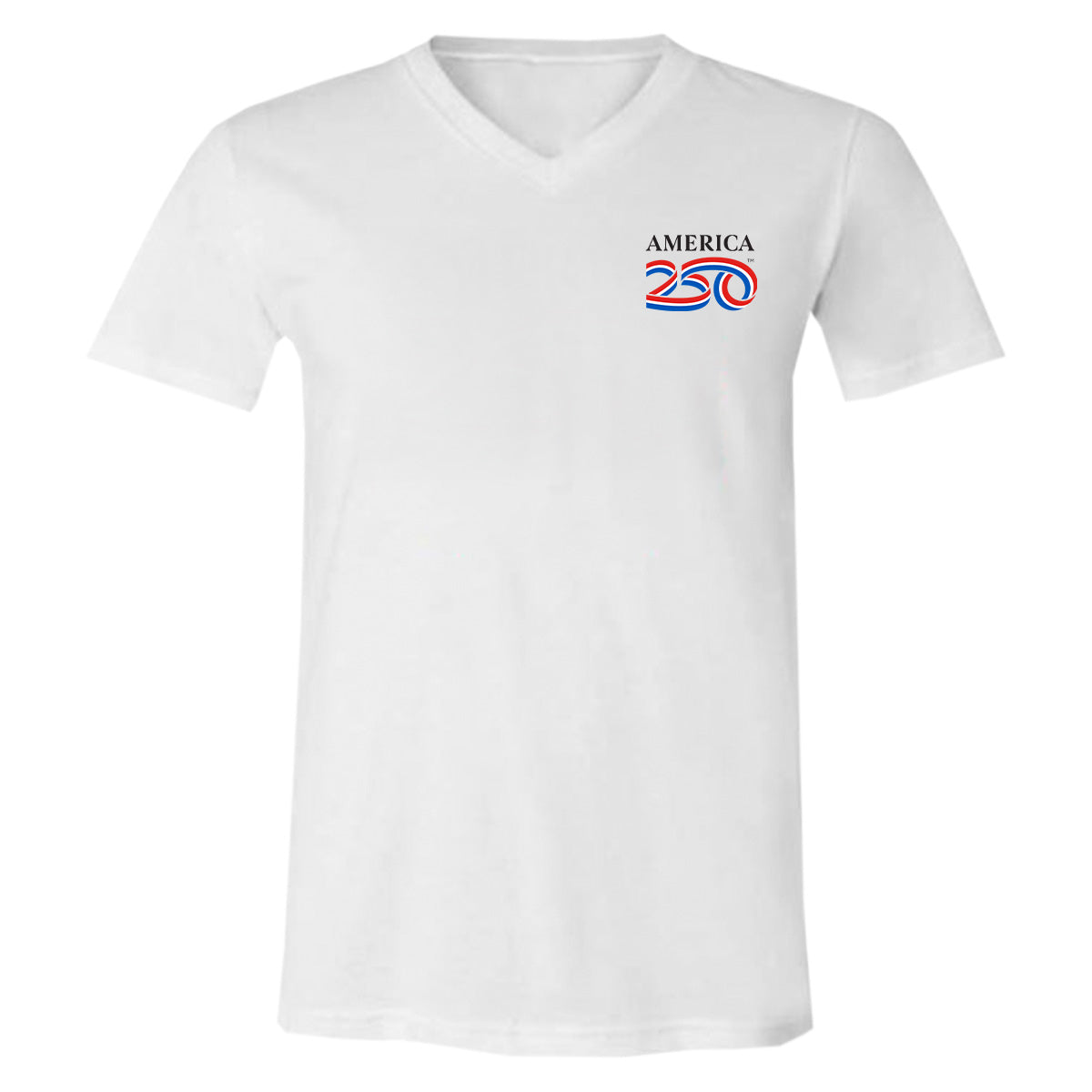 Modern V-Neck Tee, White