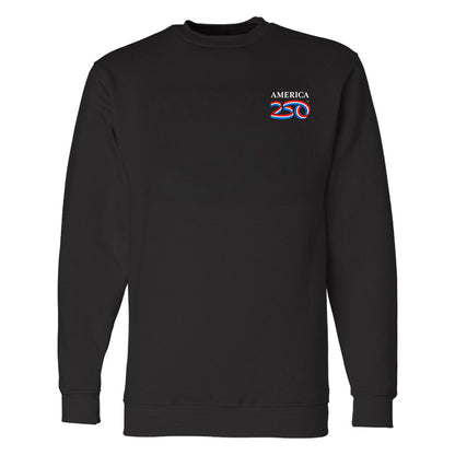 Modern Crewneck Sweatshirt, Black & Navy