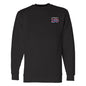 Modern Crewneck Sweatshirt, Black & Navy