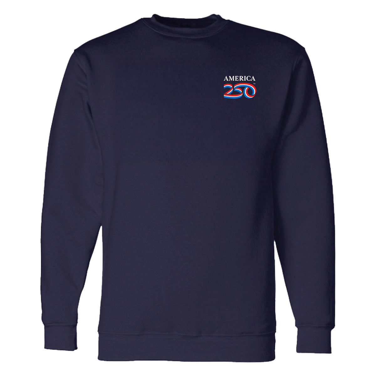 Modern Crewneck Sweatshirt, Black & Navy