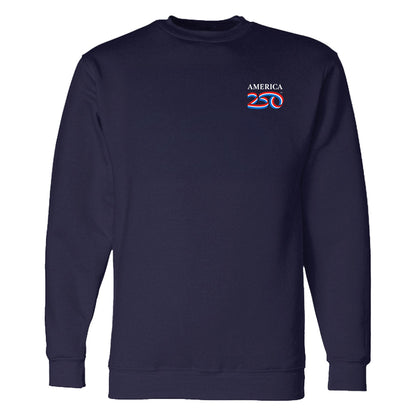 Modern Crewneck Sweatshirt, Black & Navy