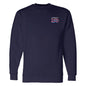 Modern Crewneck Sweatshirt, Black & Navy