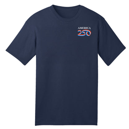 Modern 100% Cotton Tee 5.4oz, Navy & Black