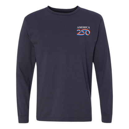 Modern Long Sleeve Tee, Navy & Black