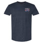 Modern Tri-blend Tee, Black & Navy