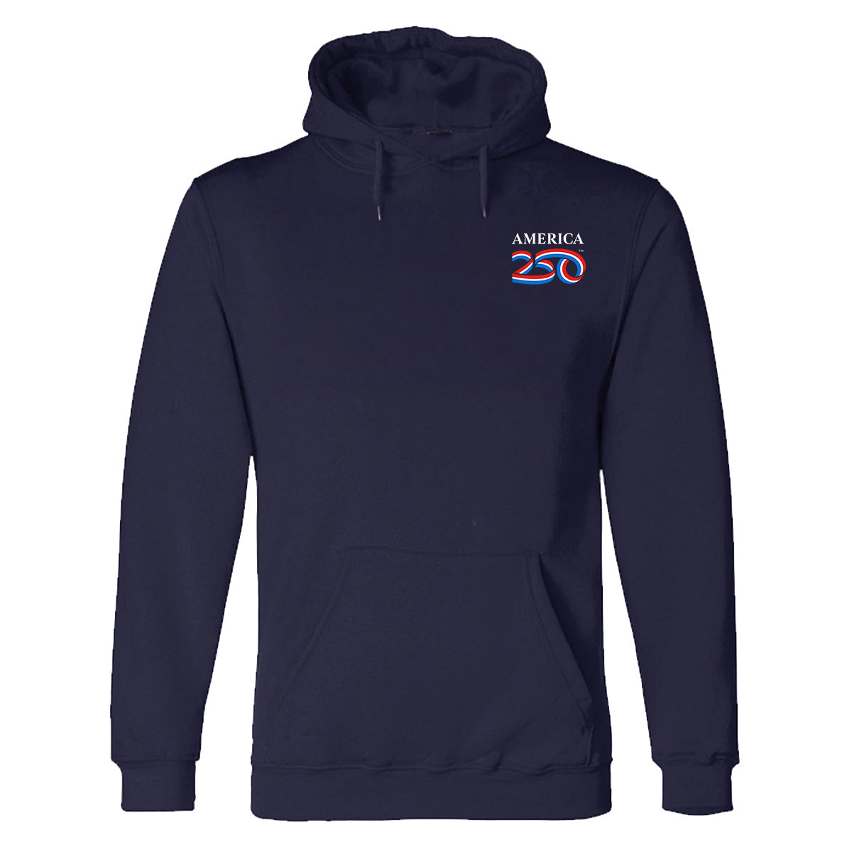 Modern Hooded Pullover, Navy & Charcoal