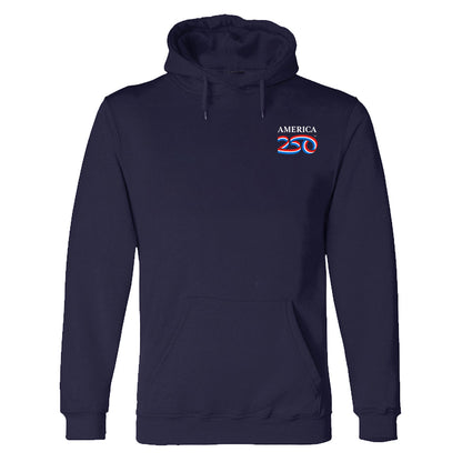 Modern Hooded Pullover, Navy & Charcoal