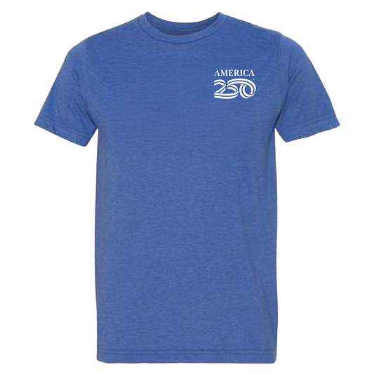 Modern 50/50 Heathered Tee, Royal