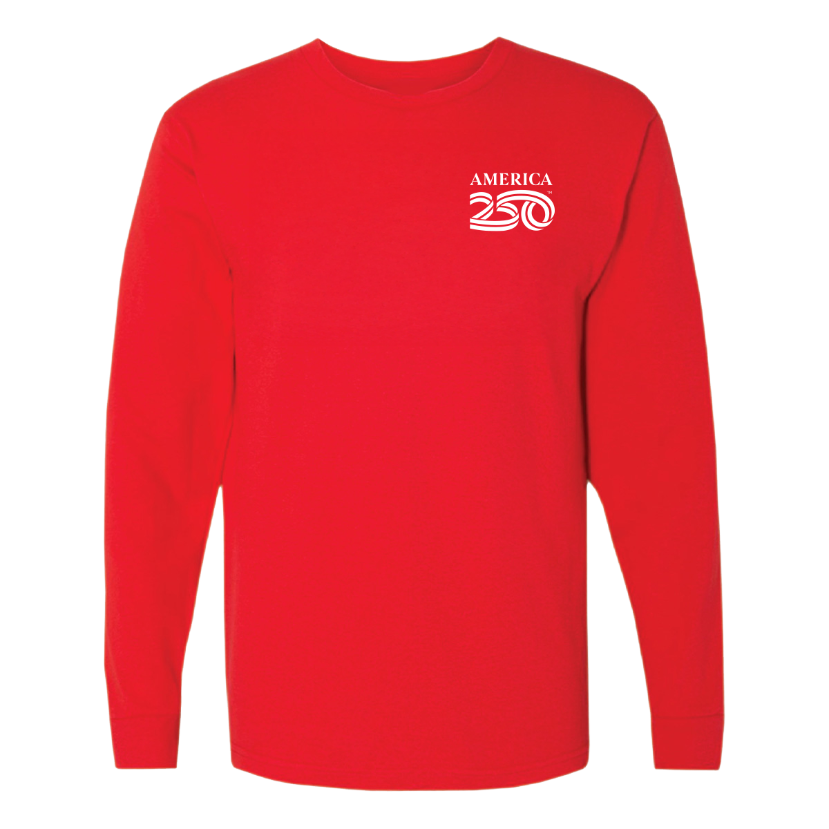 Modern Long Sleeve Tee, Red
