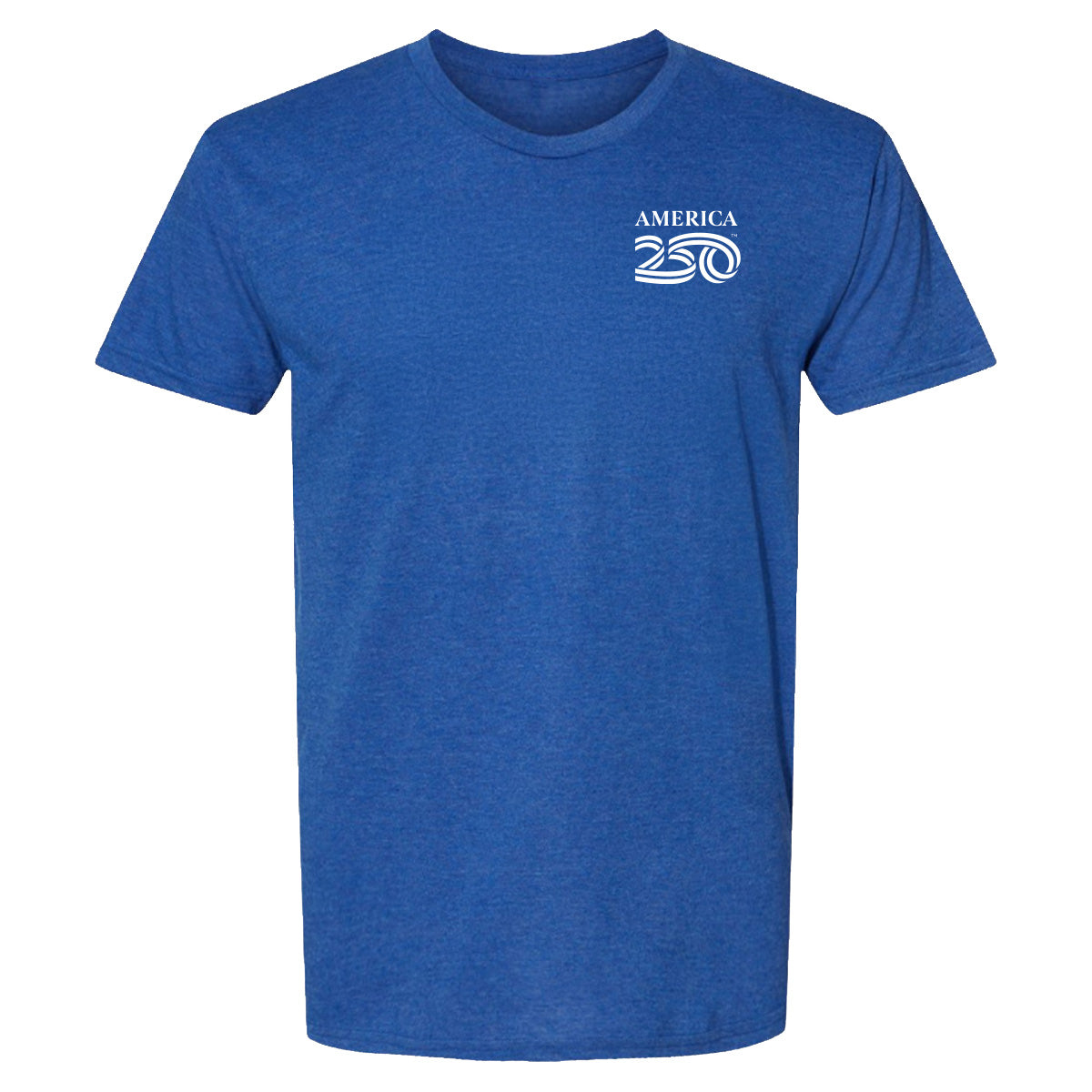 Modern Tri-blend Tee, Burgundy & Royal