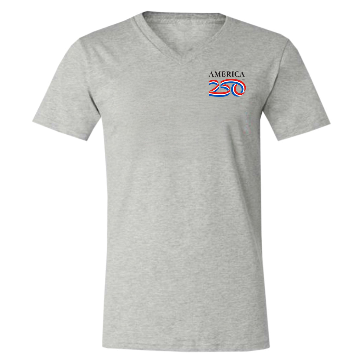 Modern V-Neck Tee, Dark Ash