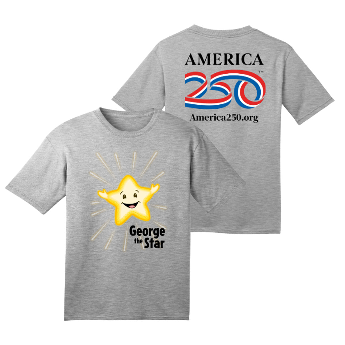 George the Star Youth Tee, Dark Ash